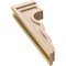 Ekena Millwork 5"W x 10"D x 30"H Thin Highland Rough Cedar Woodgrain TimberThane Corbel, Primed Tan CORUR05X10X30HLDRCPR - alternate 5